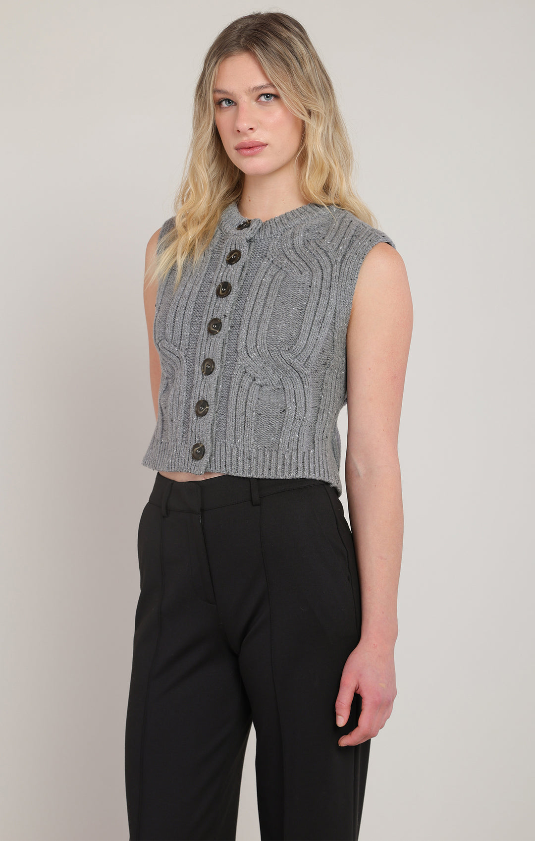 Tony Cable Sweater Vest