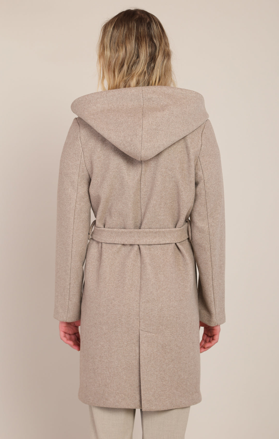 Belted Hooded Coat