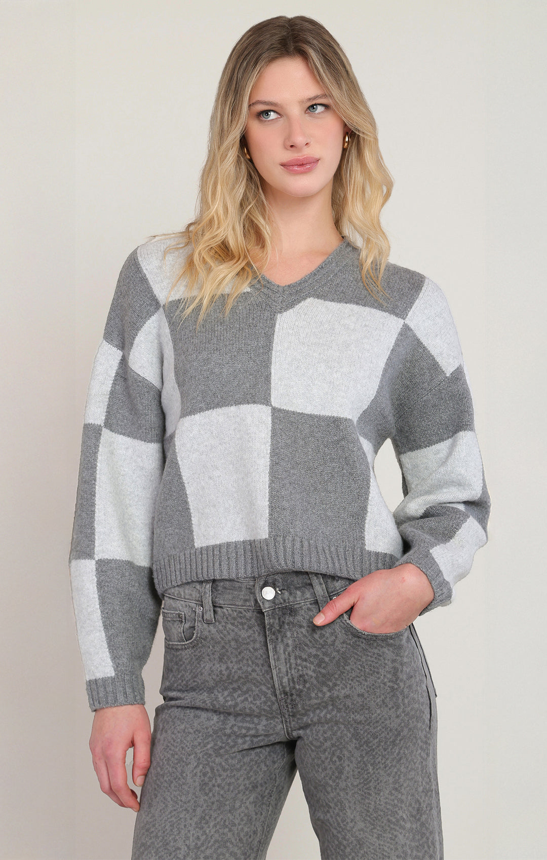 Heather Colorblock Sweater