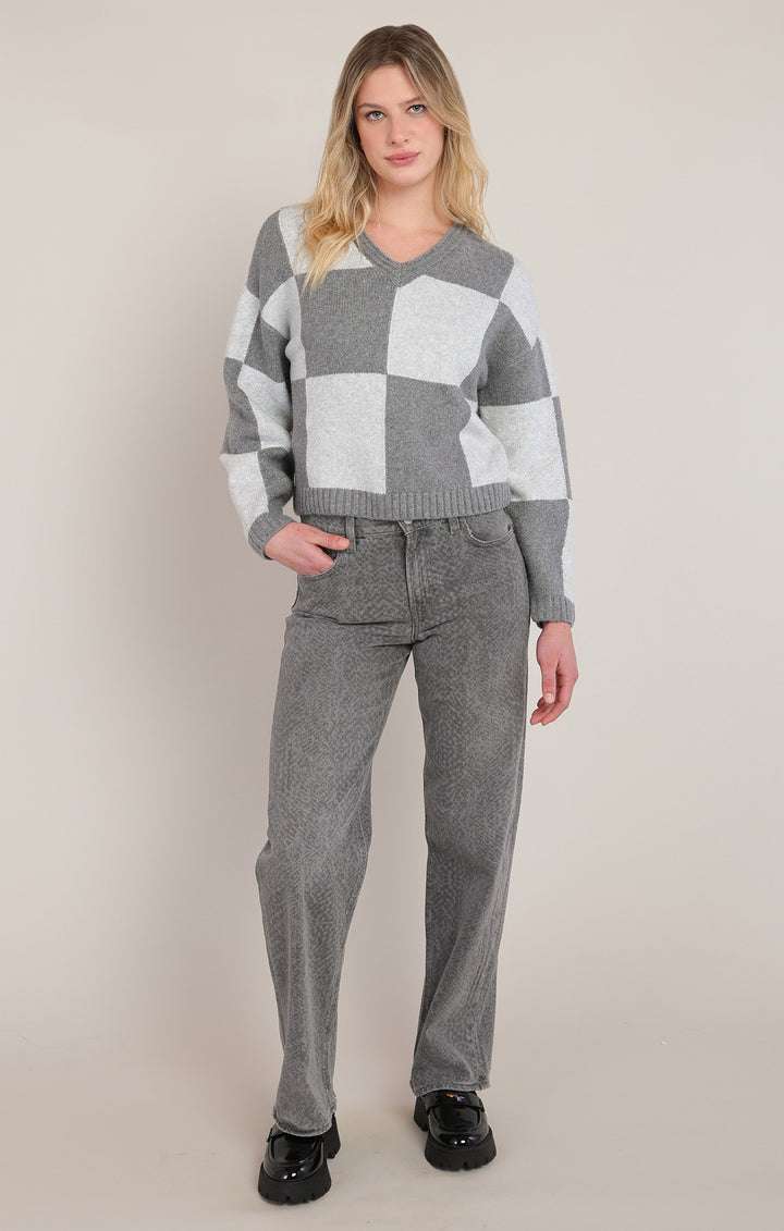 Heather Colorblock Sweater