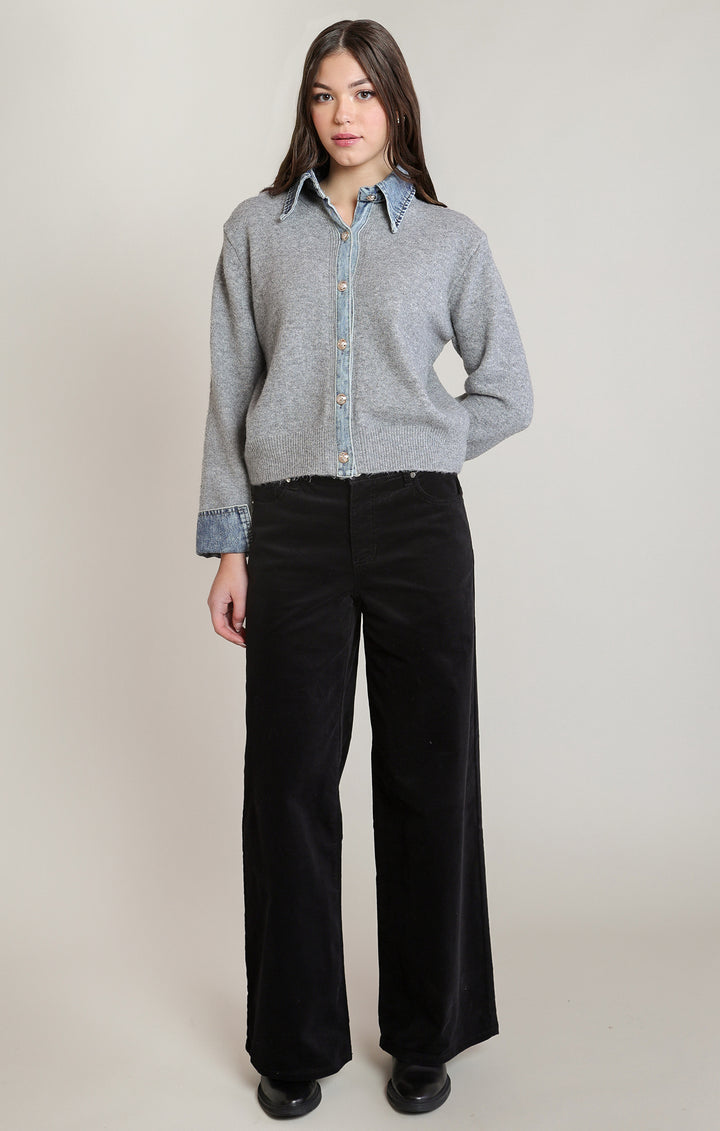 Maddie Mixed Media Sweater