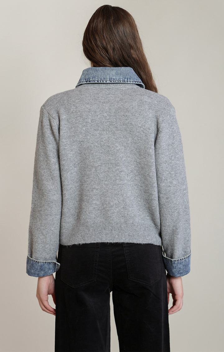 Maddie Mixed Media Sweater