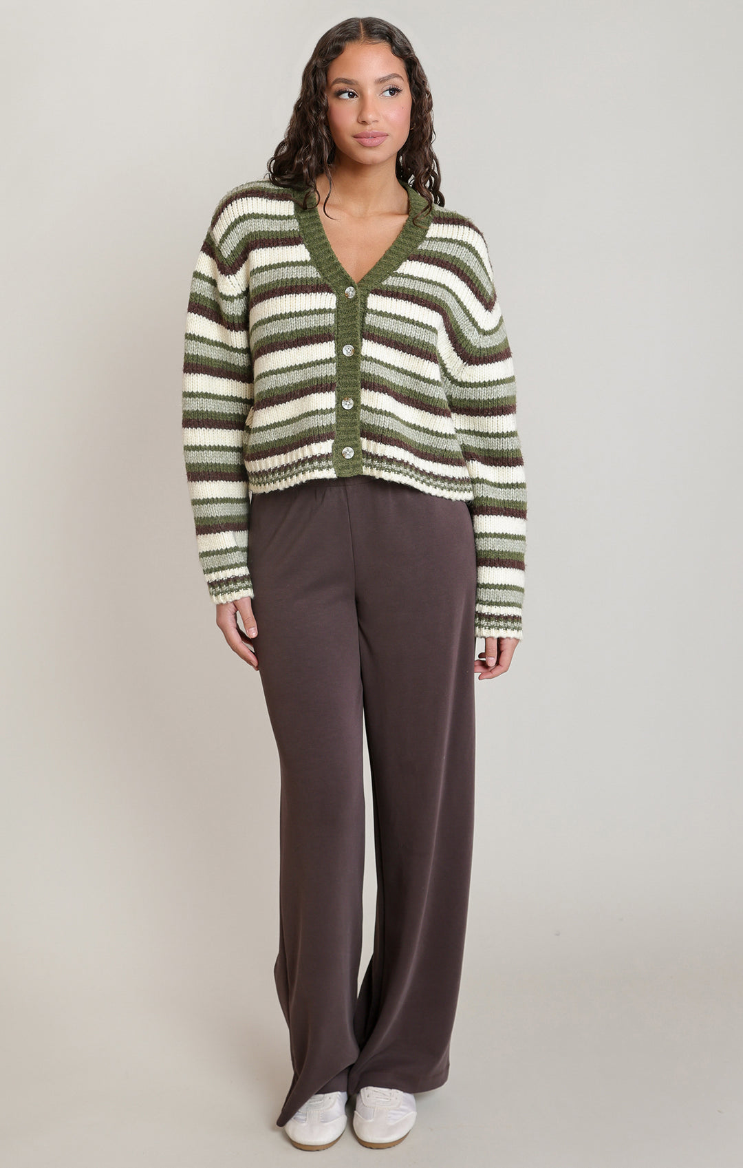 Emmie Striped Knit Cardigan