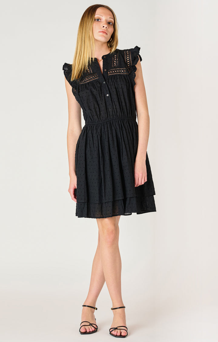 Swiss Dot Mini Dress