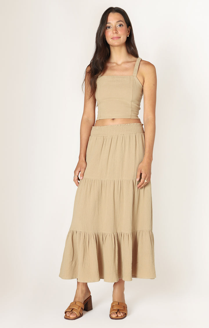 Daria Textured Maxi Skirt