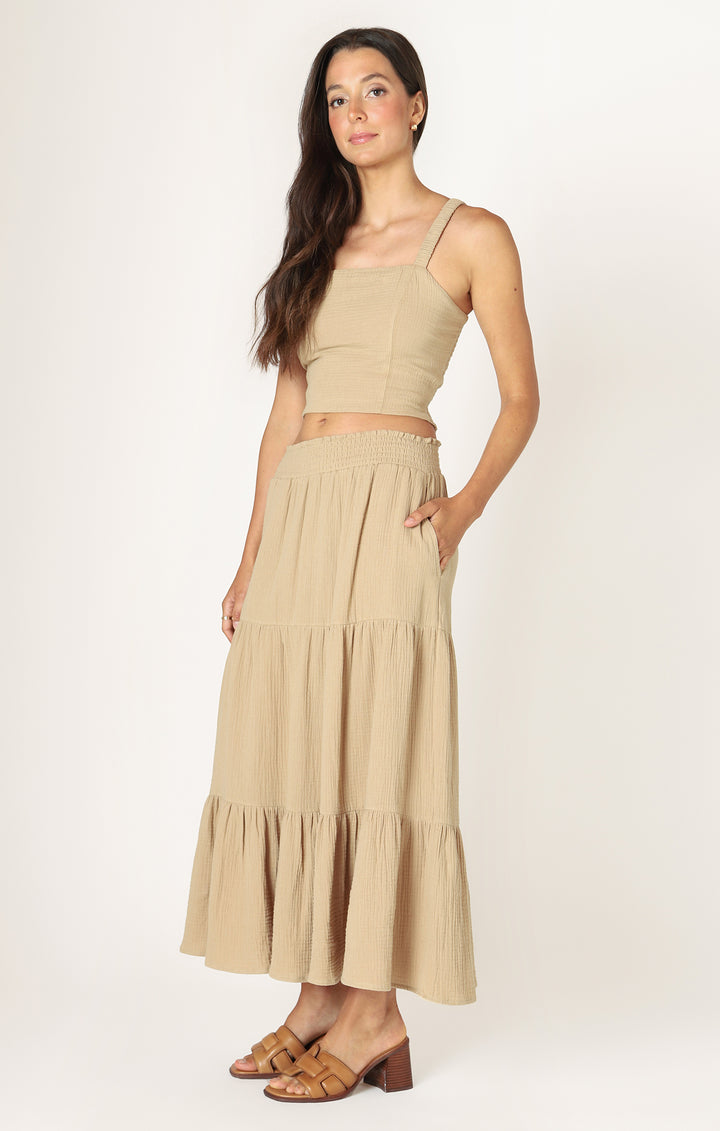 Daria Textured Maxi Skirt