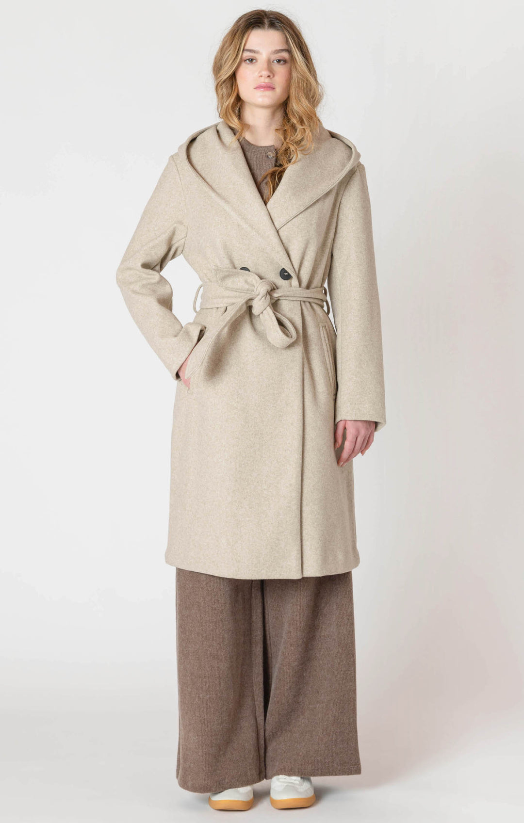 Lona Belted Hooded Coat