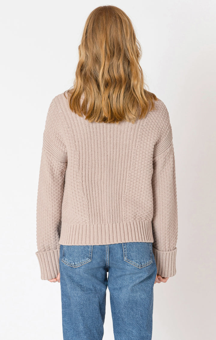 Candy Cuff Sleeve Textured Cardigan