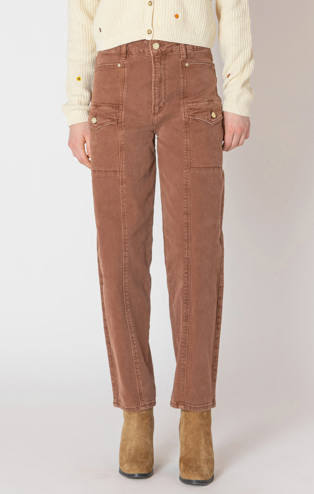 Brunette Barrel Leg Pant