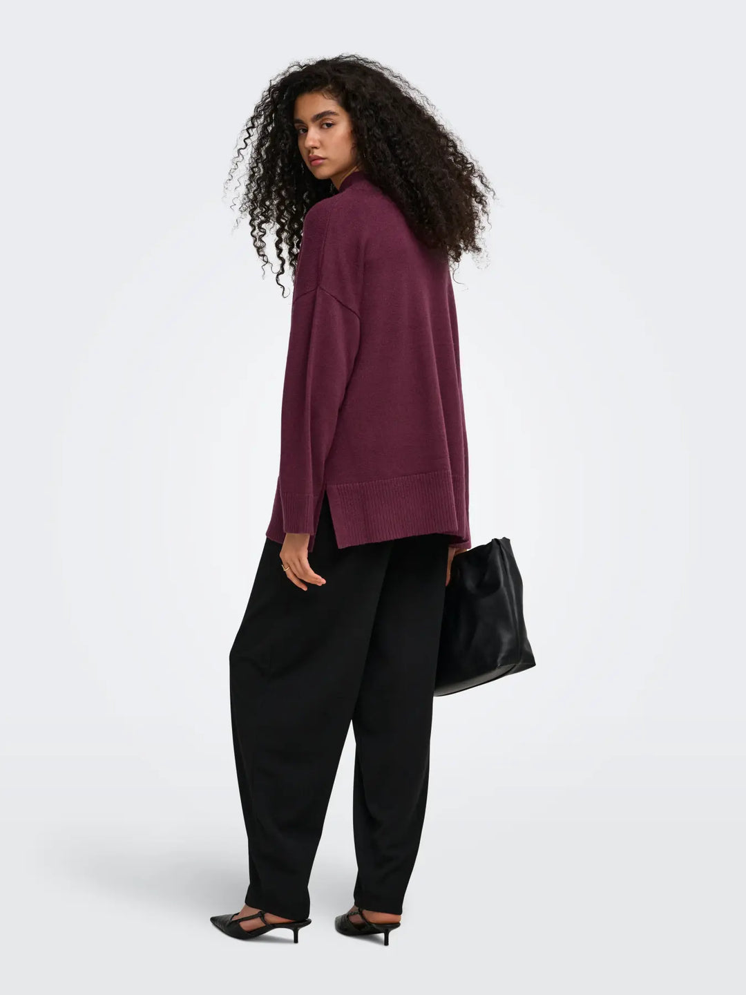 Mary High Neck Knit Sweater