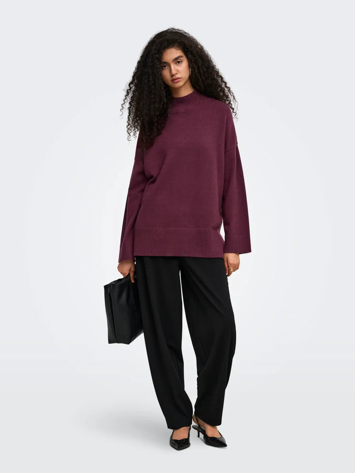 Mary High Neck Knit Sweater