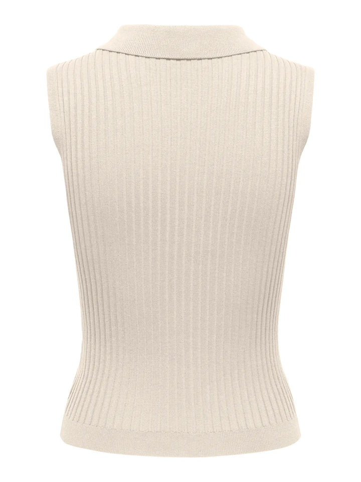 Meddi Zip Sleeveless Cardi