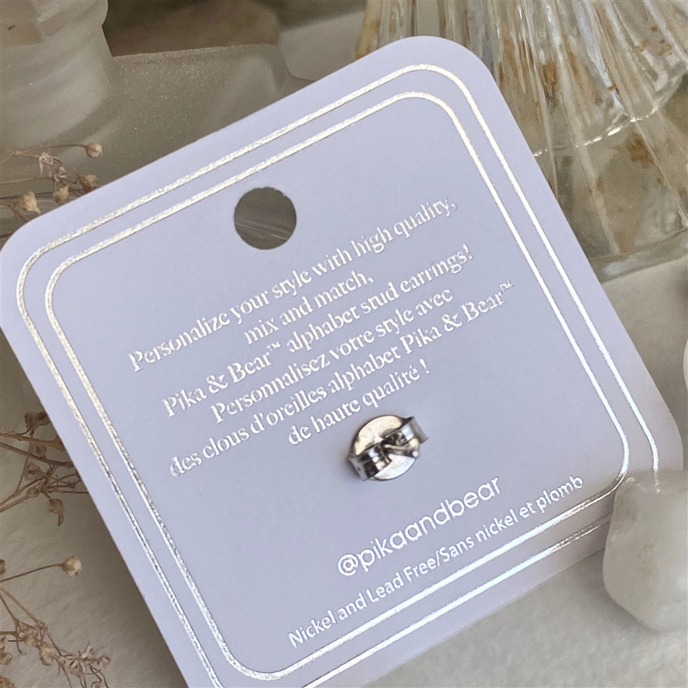 Carrie Initial Stud Earring